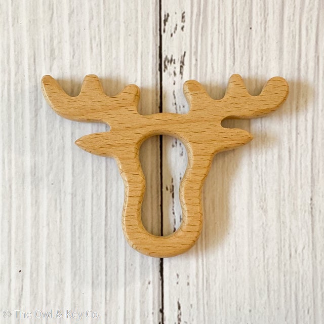 Natural Wood Teethers The Owl Key Blanket Co